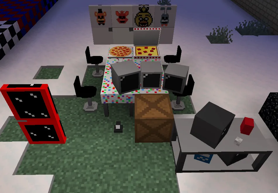 just another FNAF MOD, Моды, Minecraft