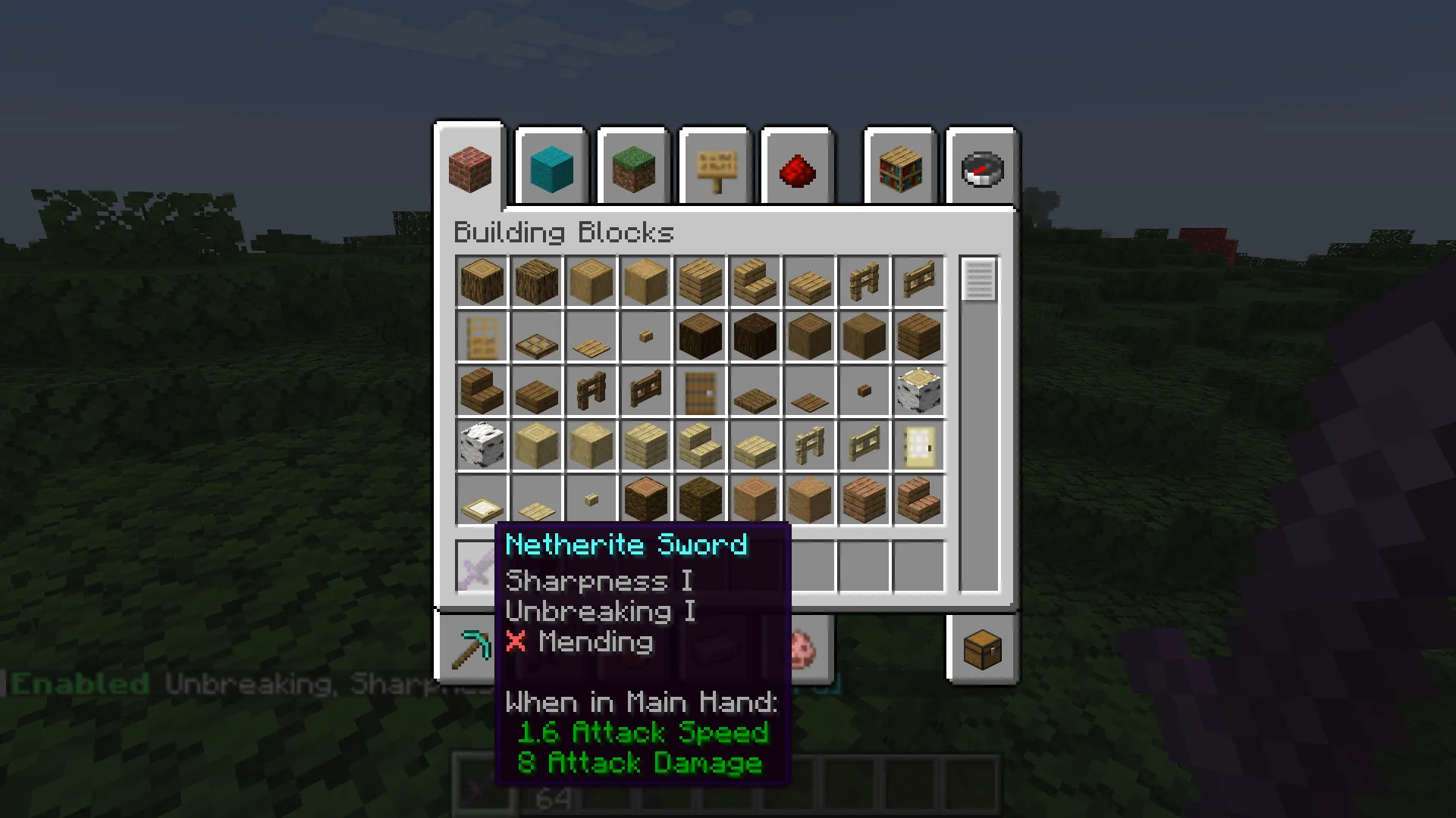 Toggleable Enchantments, Моды, Minecraft