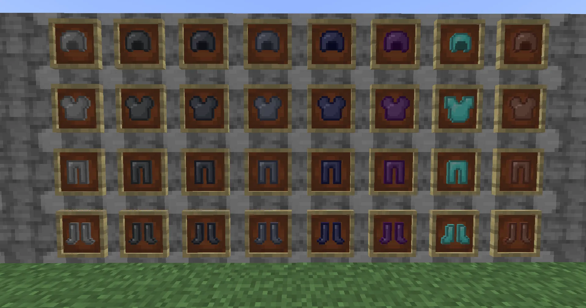 New lands and materials, Моды, Minecraft