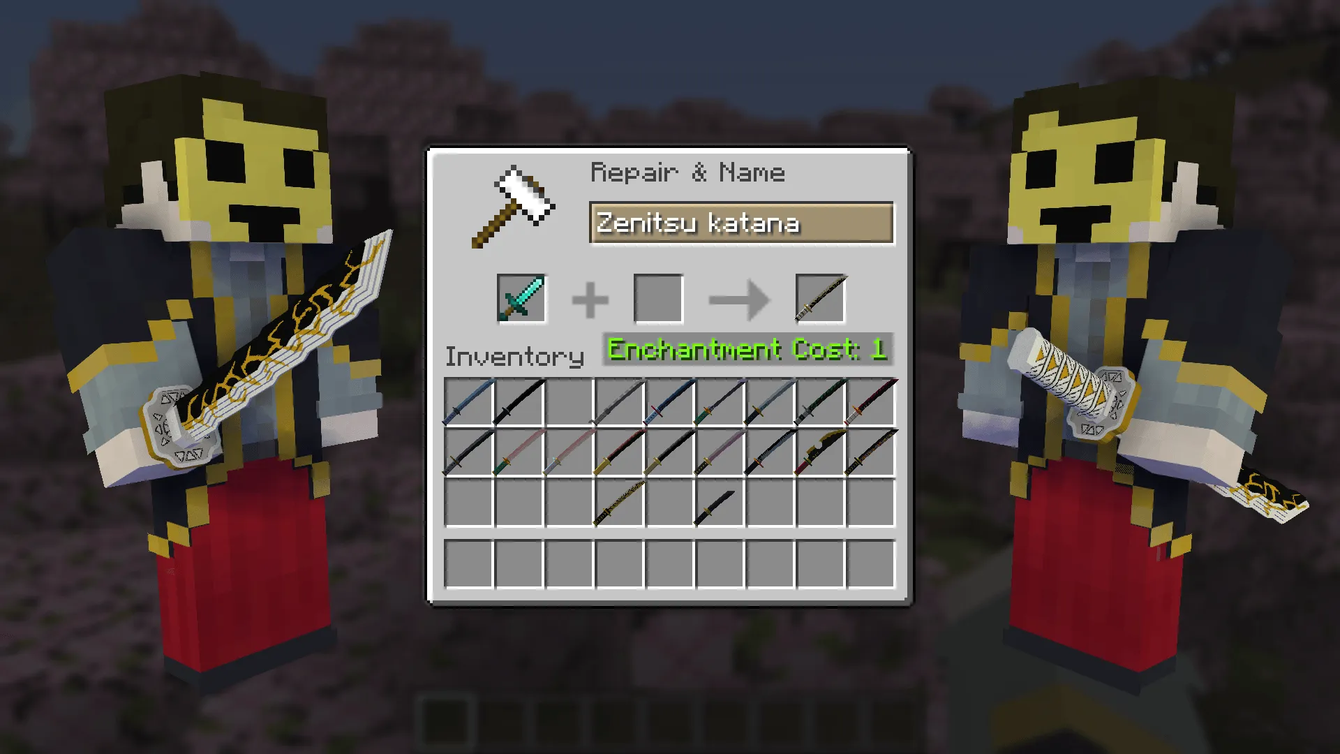 Demon slayer full pack — скриншот 4 (Текстуры, Minecraft)
