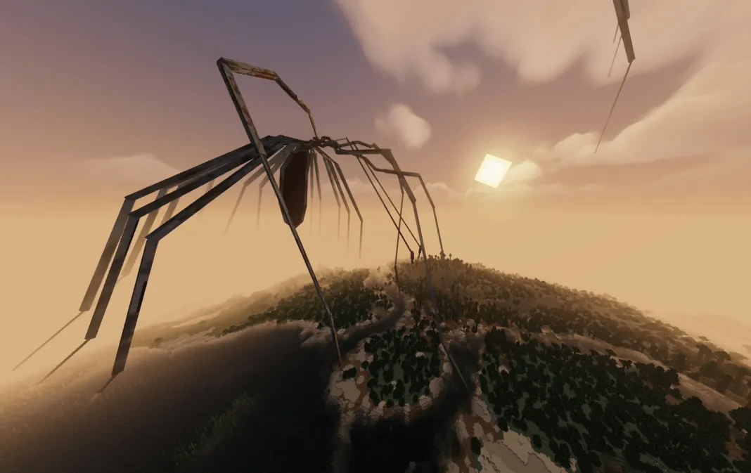 HORROR - Arachnophobia (spider)  — скриншот 7 (Модпаки, Minecraft)