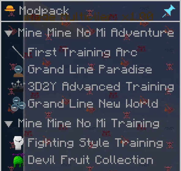 New One Piece Era, Модпаки, Minecraft