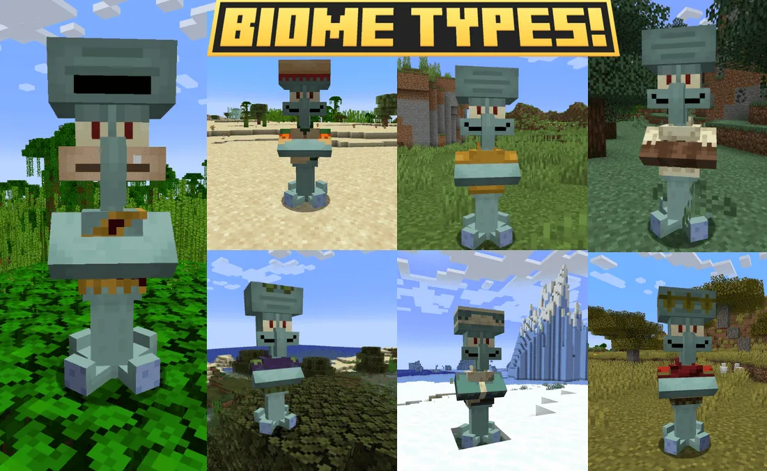 The ultimate Squidward pack — скриншот 8 (Текстуры, Minecraft)