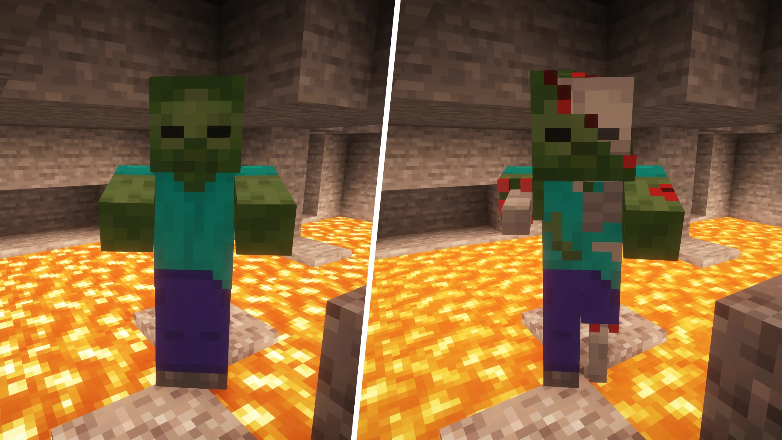 Realistic Zombies — скриншот 3 (Текстуры, Minecraft)