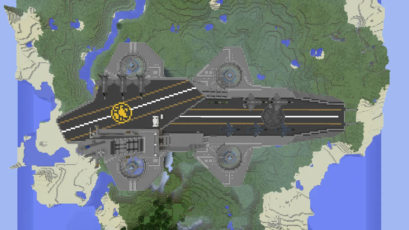 Helicarrier S.H.I.E.L.D. (MCU) - Map — скриншот 2 (Карты, Minecraft)