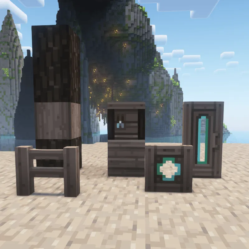 Whimscape x Oh The Biomes We've Gone — скриншот 12 (Текстуры, Minecraft)