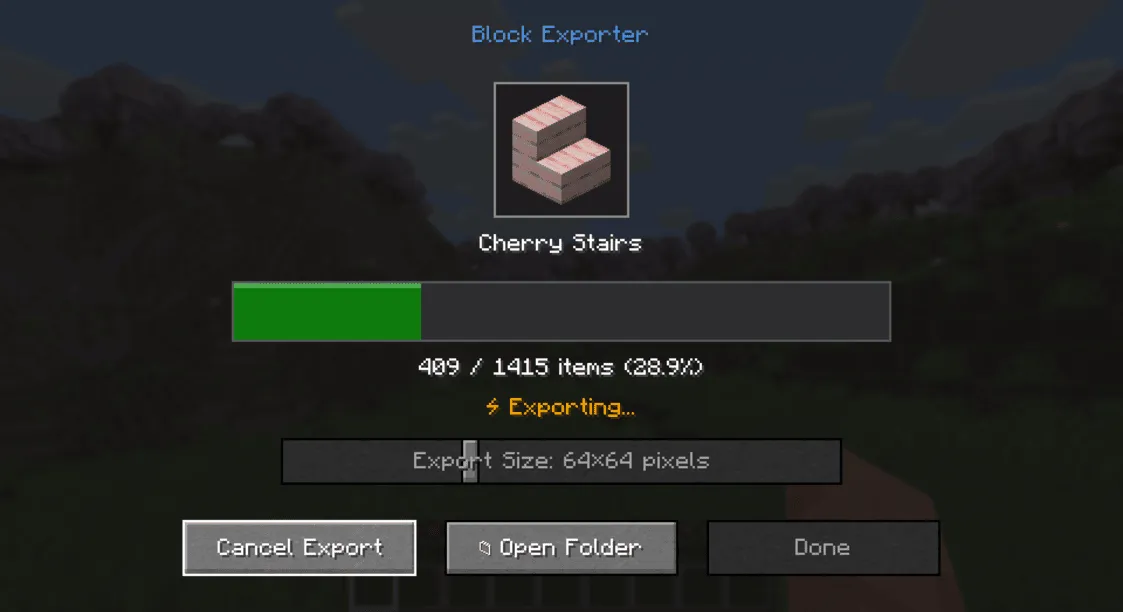 BlockExporter - Icon Export Tool, Моды, Minecraft