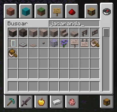 Arboles de Jacaranda, Текстуры, Minecraft