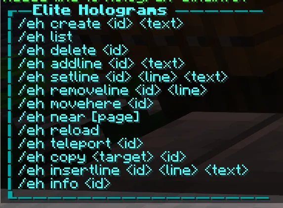 Elite Holograms, Моды, Minecraft