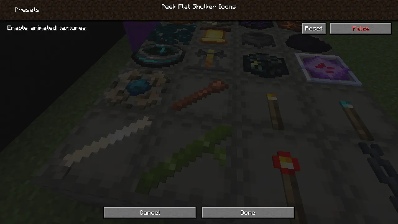 Peek flat shulker icons — скриншот 1 (Текстуры, Minecraft)