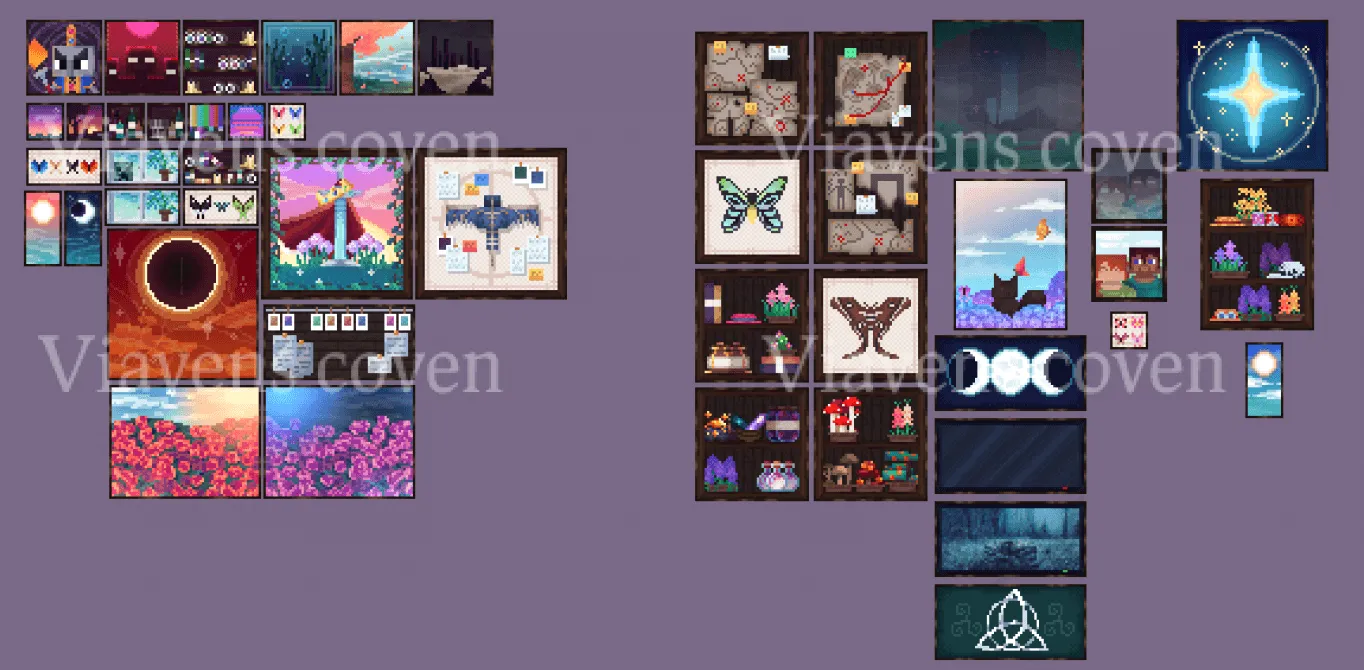 Viavens custom paintings, Моды, Minecraft