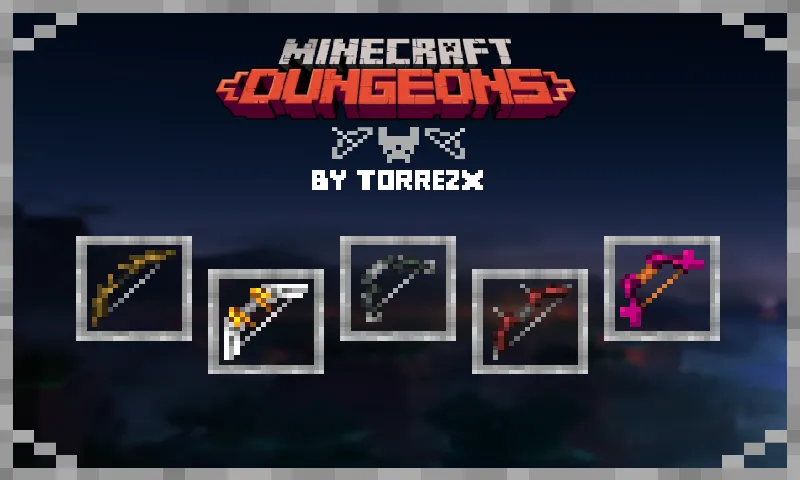 Torrezx-McDungeons bows — скриншот 2 (Текстуры, Minecraft)