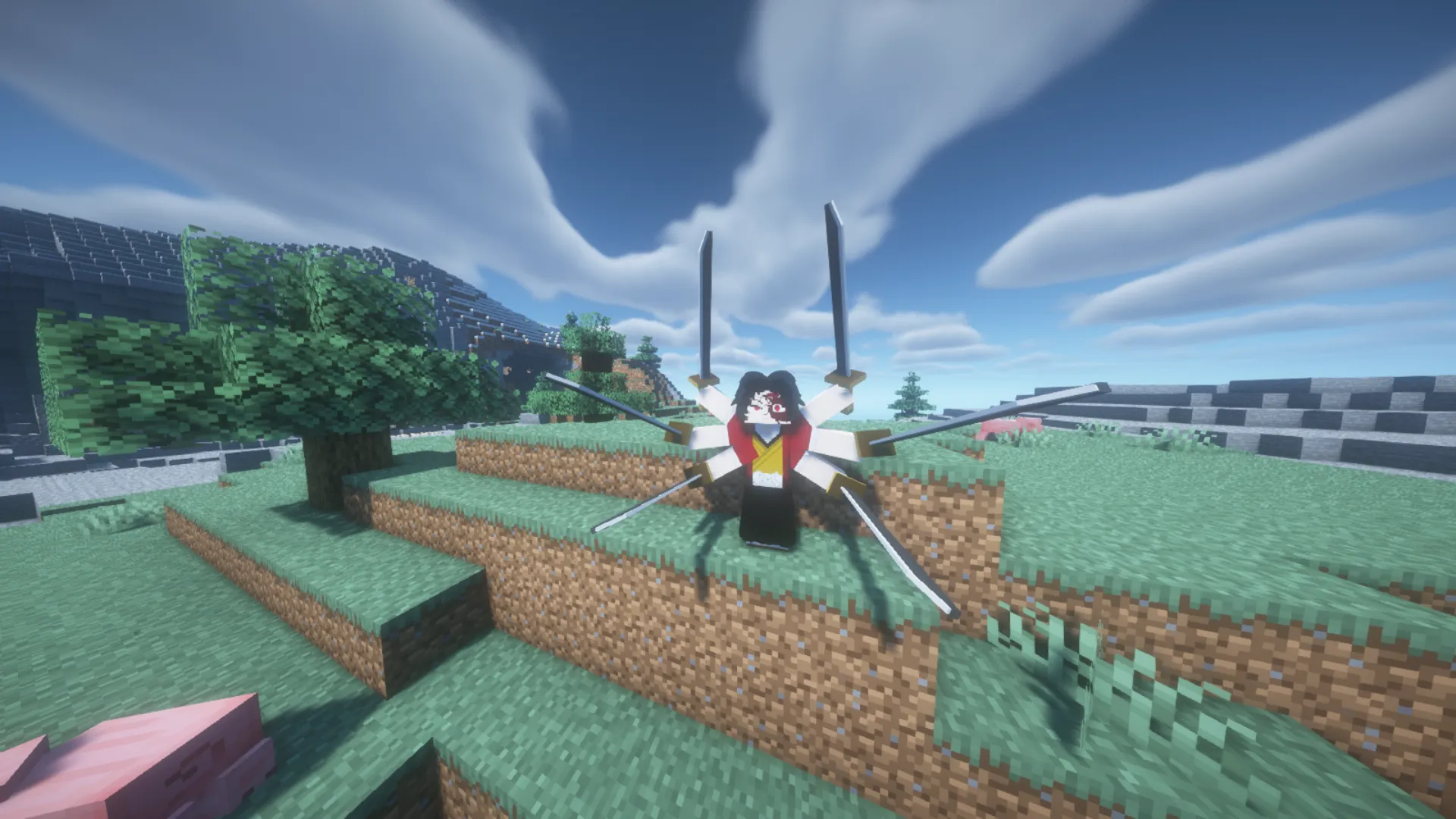 Demon Slayer (Kimestu no Yaiba) — скриншот 3 (Модпаки, Minecraft)