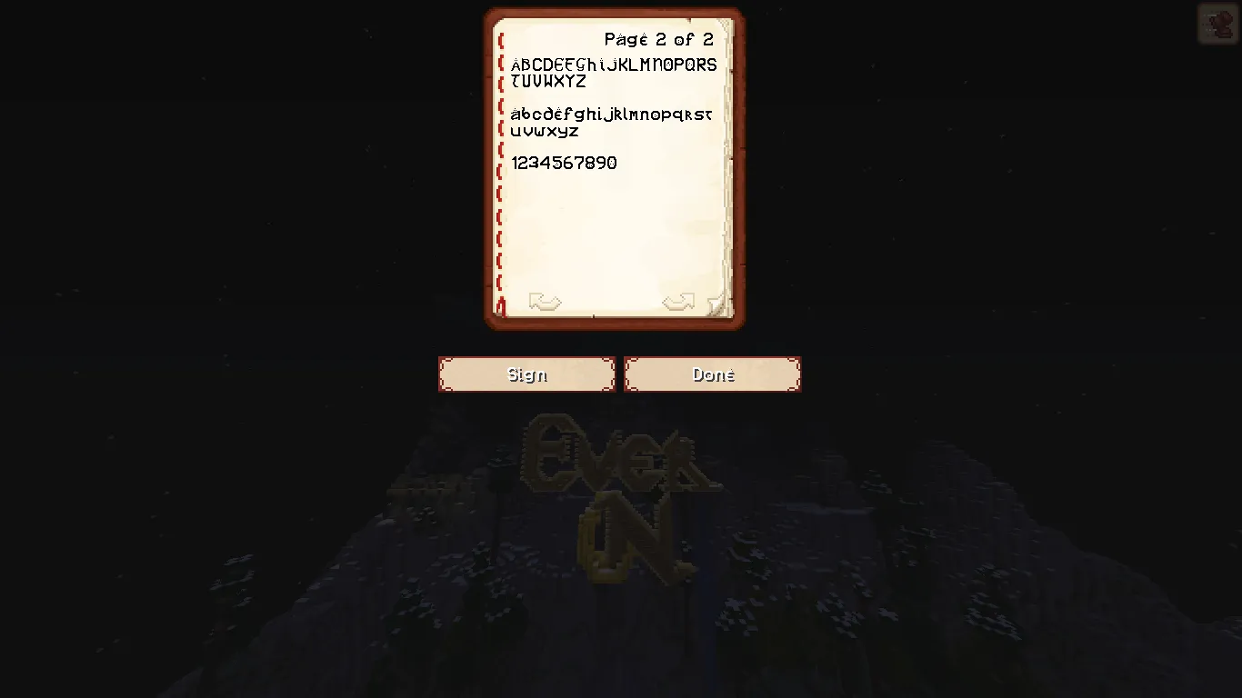 Ever On Hobbit Font — скриншот 2 (Текстуры, Minecraft)
