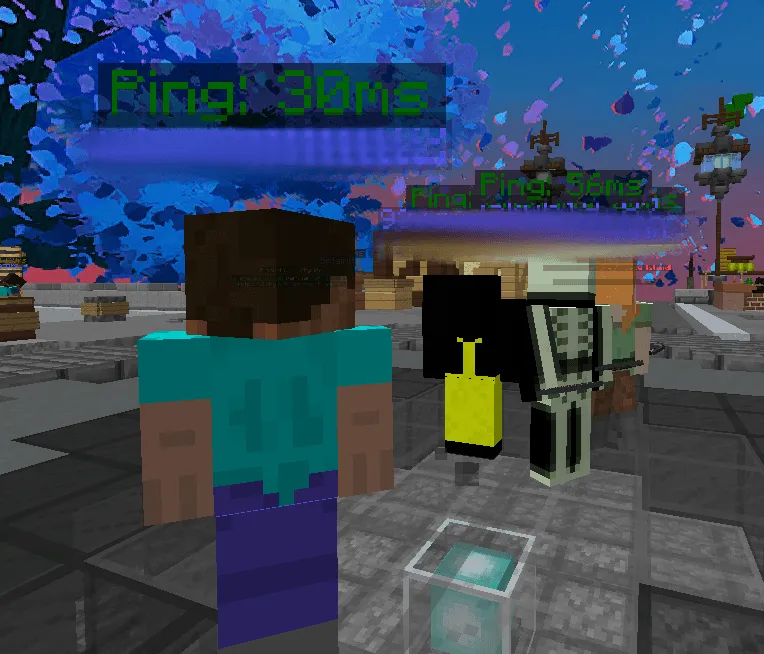 Ping Nametag (head), Моды, Minecraft