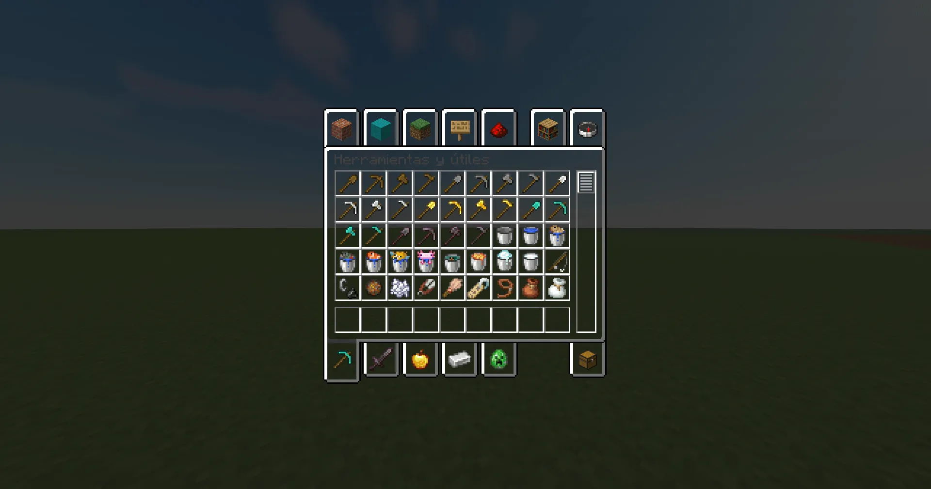 Clear Inventory, Текстуры, Minecraft