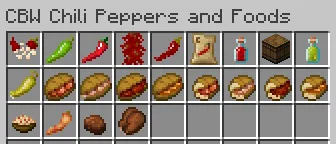 CBW Chili Peppers and Foods — скриншот 2 (Моды, Minecraft)