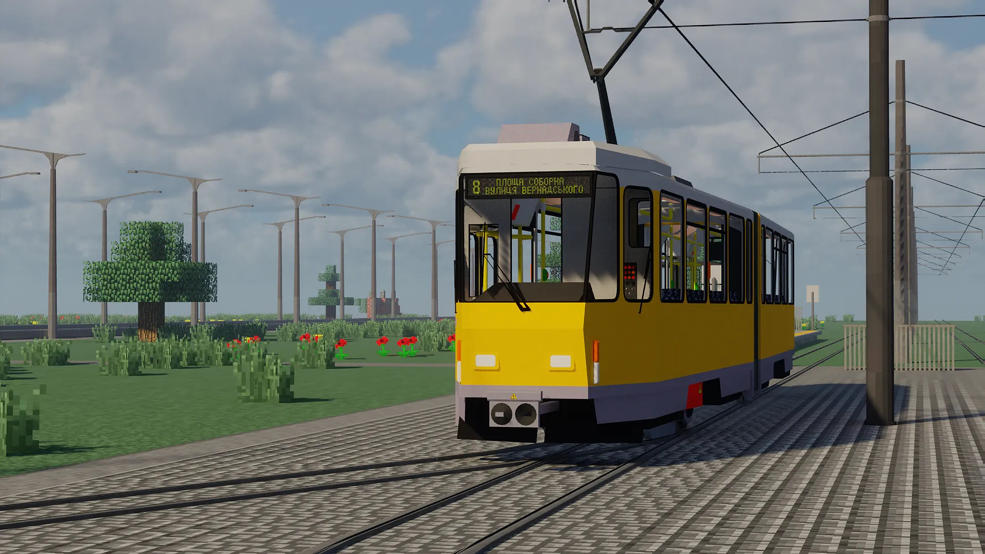 Tram pack Meter Gauge Edition [IR - Immersive Railroading] — скриншот 8 (Текстуры, Minecraft)