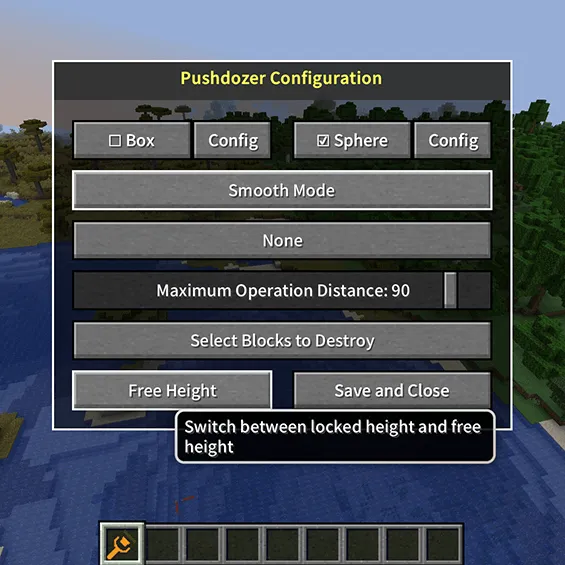 Pushdozer, Моды, Minecraft
