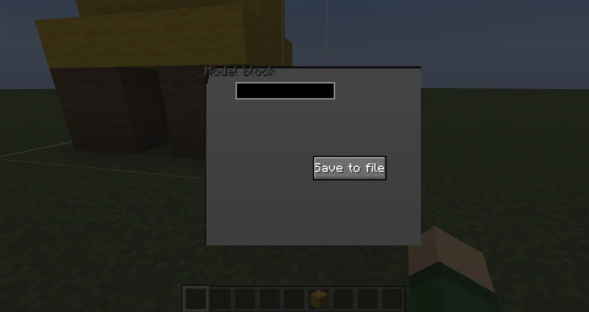 Blocks to Model, Моды, Minecraft