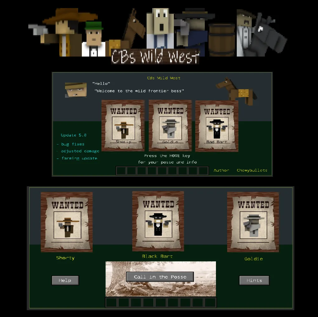 CBs Wild West, Моды, Minecraft