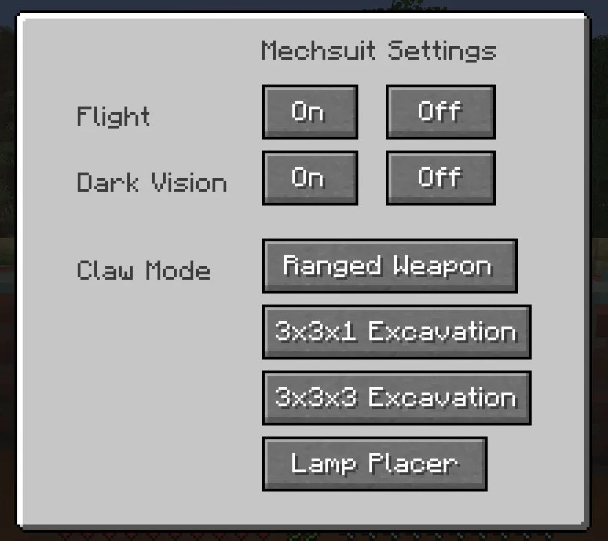 Mech Suit — скриншот 3 (Аддоны, Minecraft)