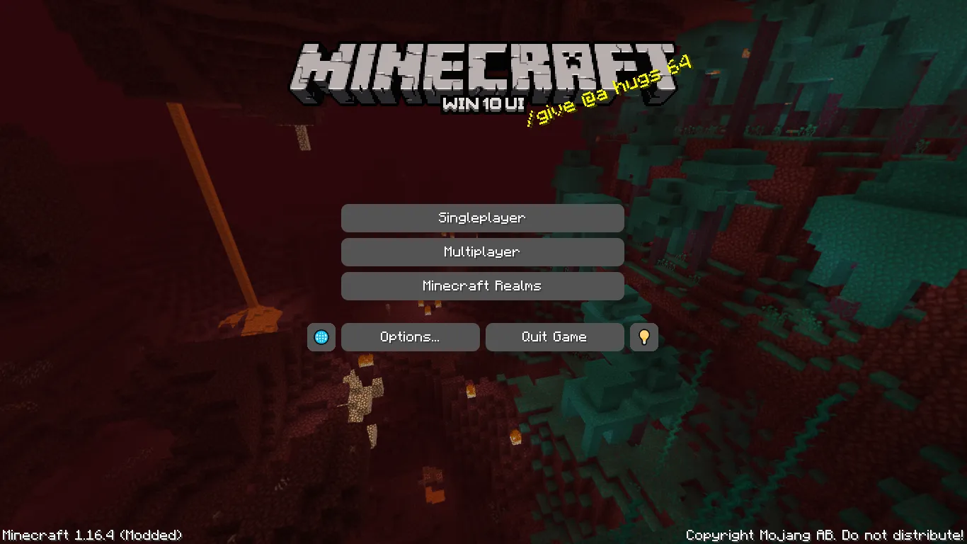 Win10 UI — скриншот 3 (Текстуры, Minecraft)