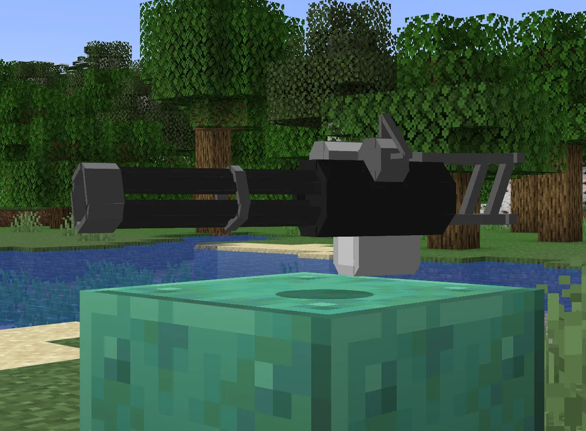 Minigun 3D Model — скриншот 1 (Текстуры, Minecraft)