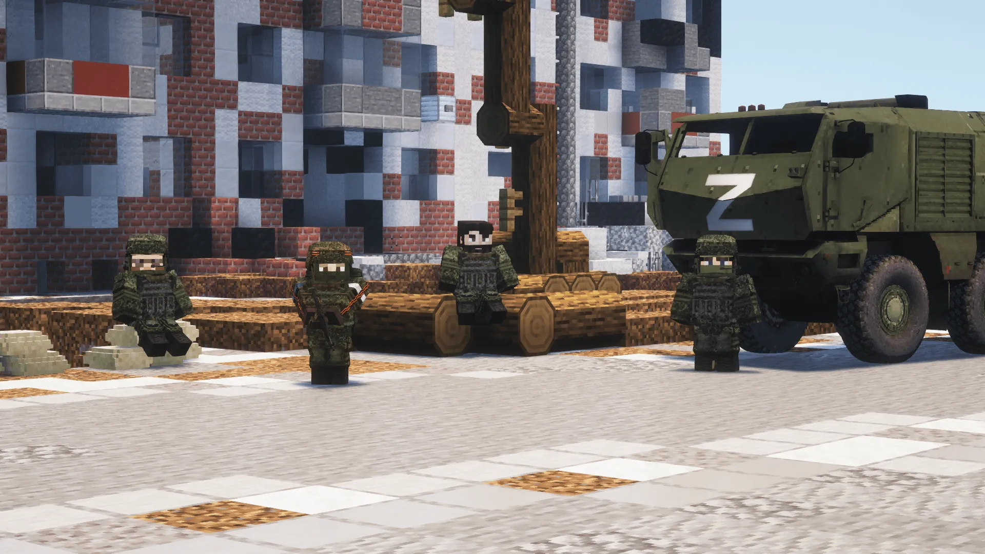 Russian Armed Forces [Immersive Vehicles/IV/MTS] Military Vehicles — скриншот 4 (Моды, Minecraft)