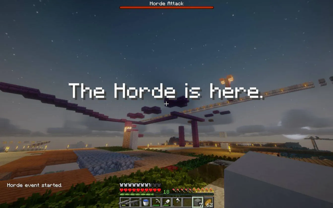 Zombie Horde Event + Kamikaze Anti Skybase Phantoms — скриншот 1 (Моды, Minecraft)