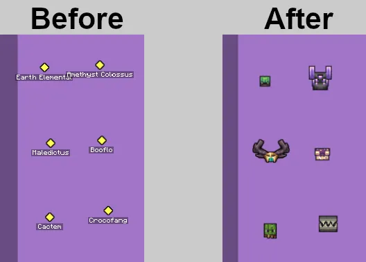 Choc Xaero's Icons, Текстуры, Minecraft