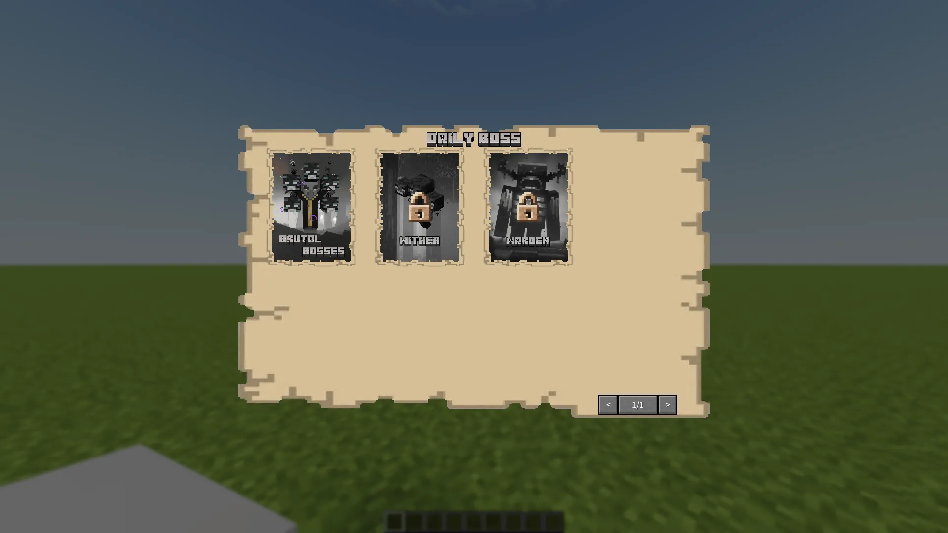 Daily Boss x Brutal Bosses — скриншот 1 (Моды, Minecraft)