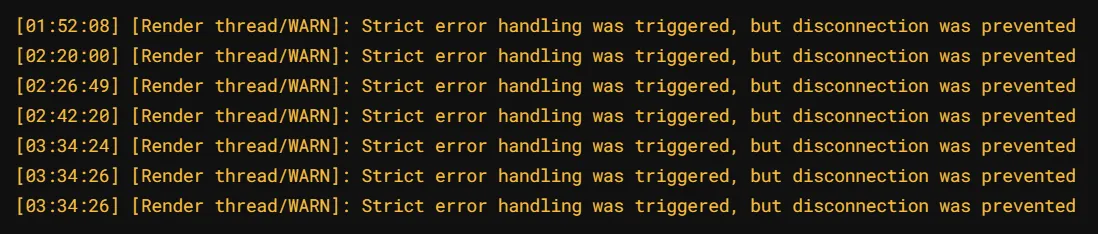 Network Protocol Disconnect (netprodis), Моды, Minecraft