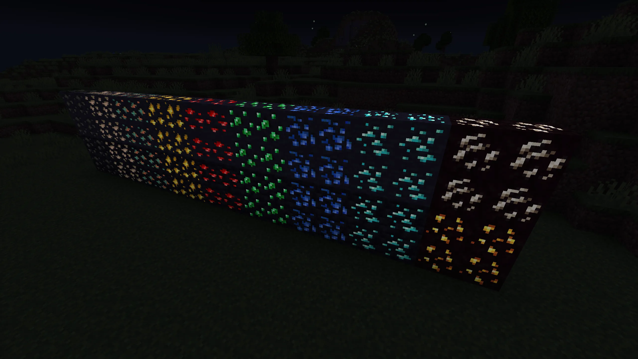 Vanilla Emissive Ores [Sodium] — скриншот 2 (Текстуры, Minecraft)