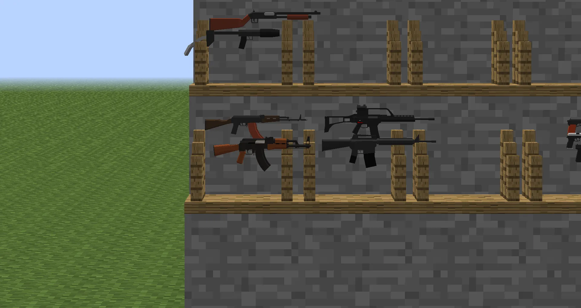 HandMadeGuns&VehicleModEX — скриншот 4 (Моды, Minecraft)