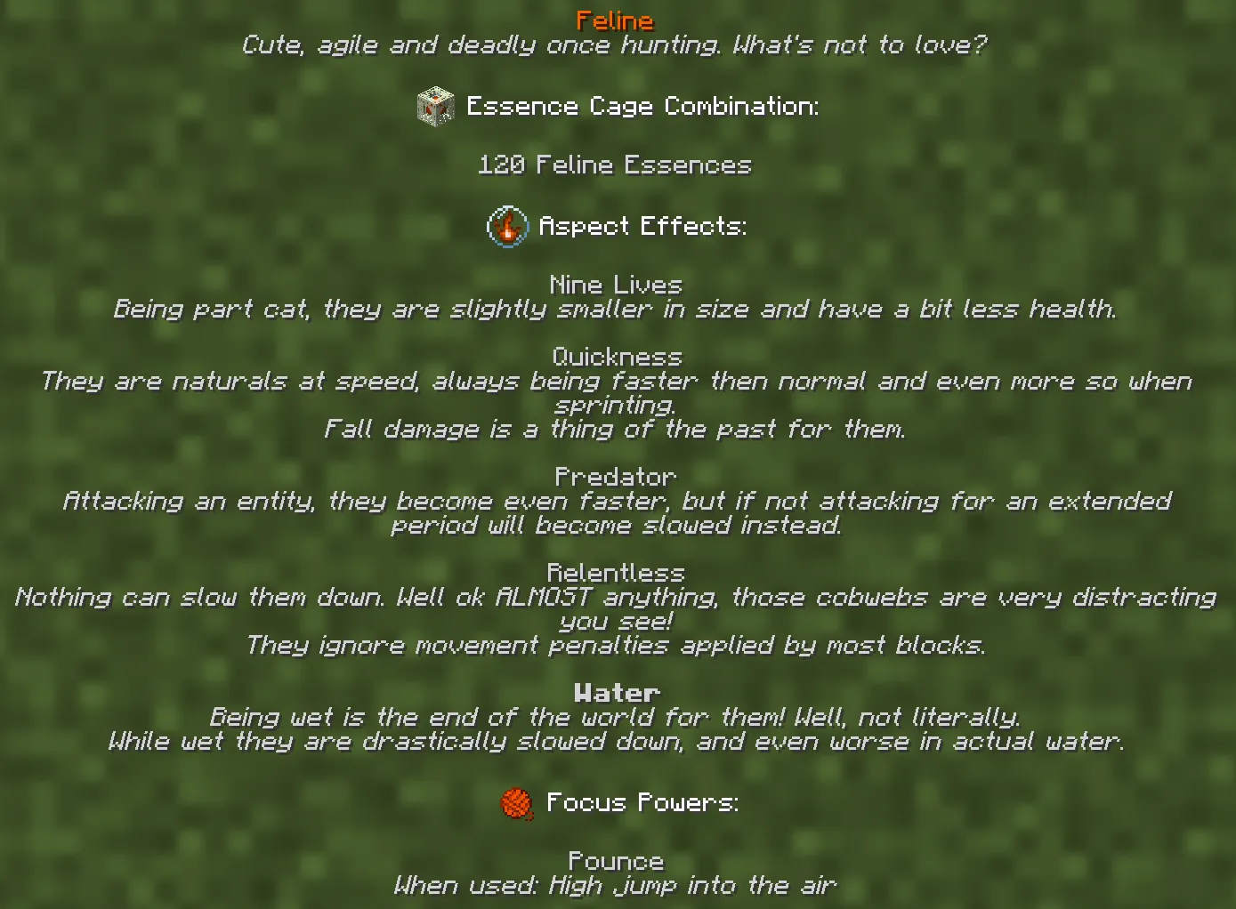 Aspects: CF, Моды, Minecraft