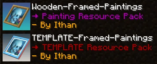 Framed Paintings (Fast Paintings resource pack) — скриншот 2 (Текстуры, Minecraft)