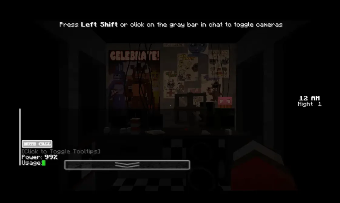 Five Nights at Freddy's 1 | Real Gameplay — скриншот 9 (Карты, Minecraft)