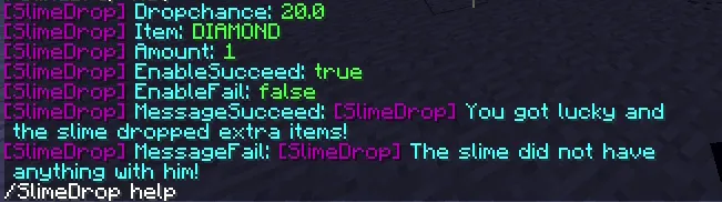 SlimeDrop — скриншот 1 (Плагины, Minecraft)