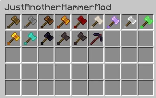 Just Some More Hammers, Моды, Minecraft