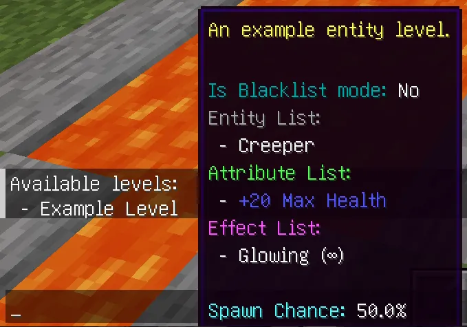 Custom Entity Leveling — скриншот 2 (Моды, Minecraft)