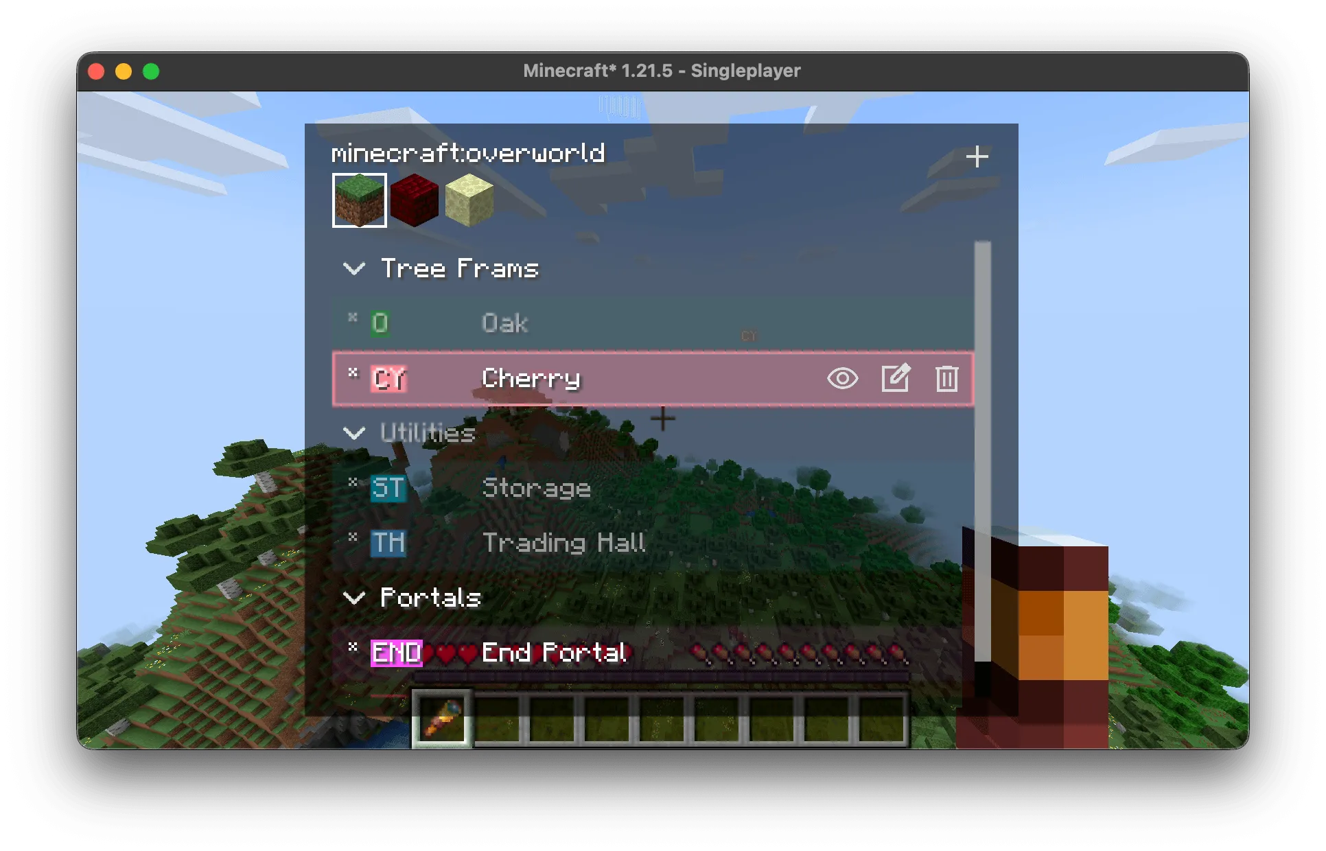 Server Waypoint, Моды, Minecraft