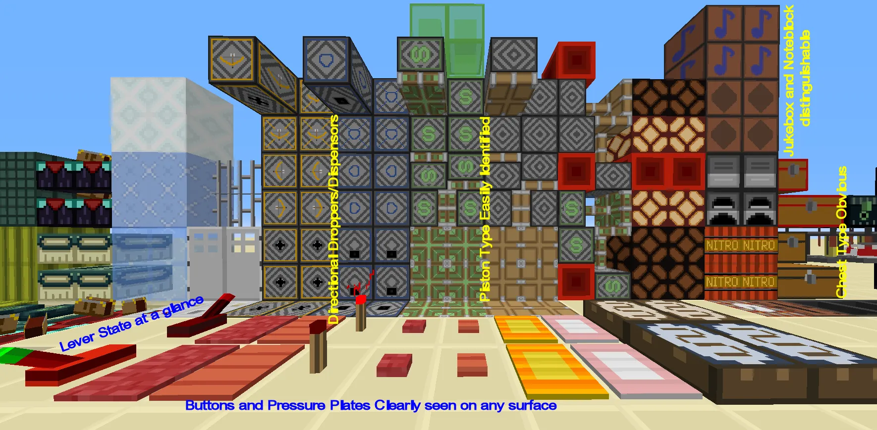 Redstone Utility 1.8, 1.9(snapshots), Текстуры, Minecraft