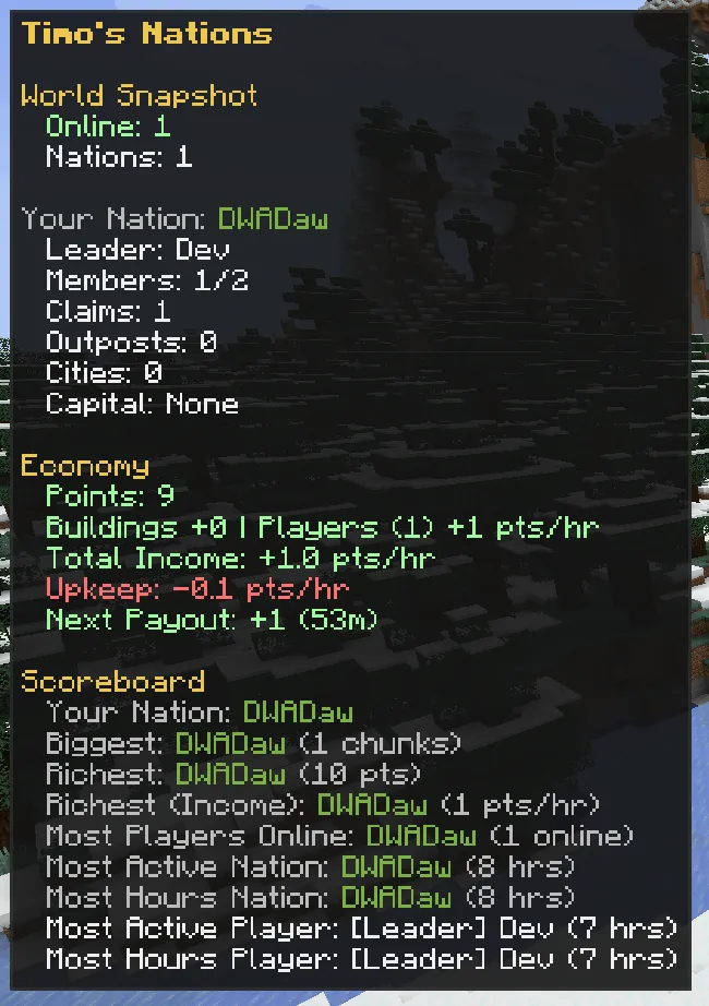 Timo’s Nations: Control & War — скриншот 1 (Моды, Minecraft)