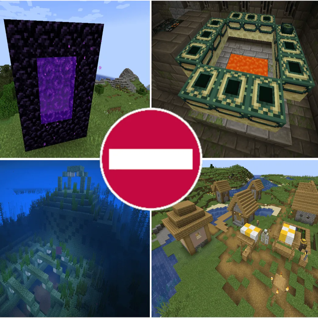 Structure Control: Ruined Portals, Villages, Stronghold, Nether Portal, Custom Structures, and more!, Моды, Minecraft