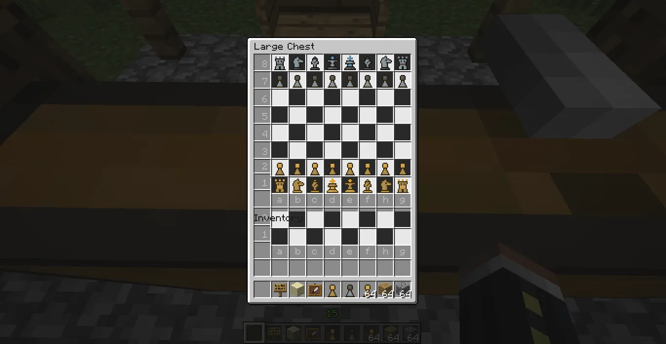 ChestChess minigame pack - play Chess in Minecraft! — скриншот 1 (Текстуры, Minecraft)