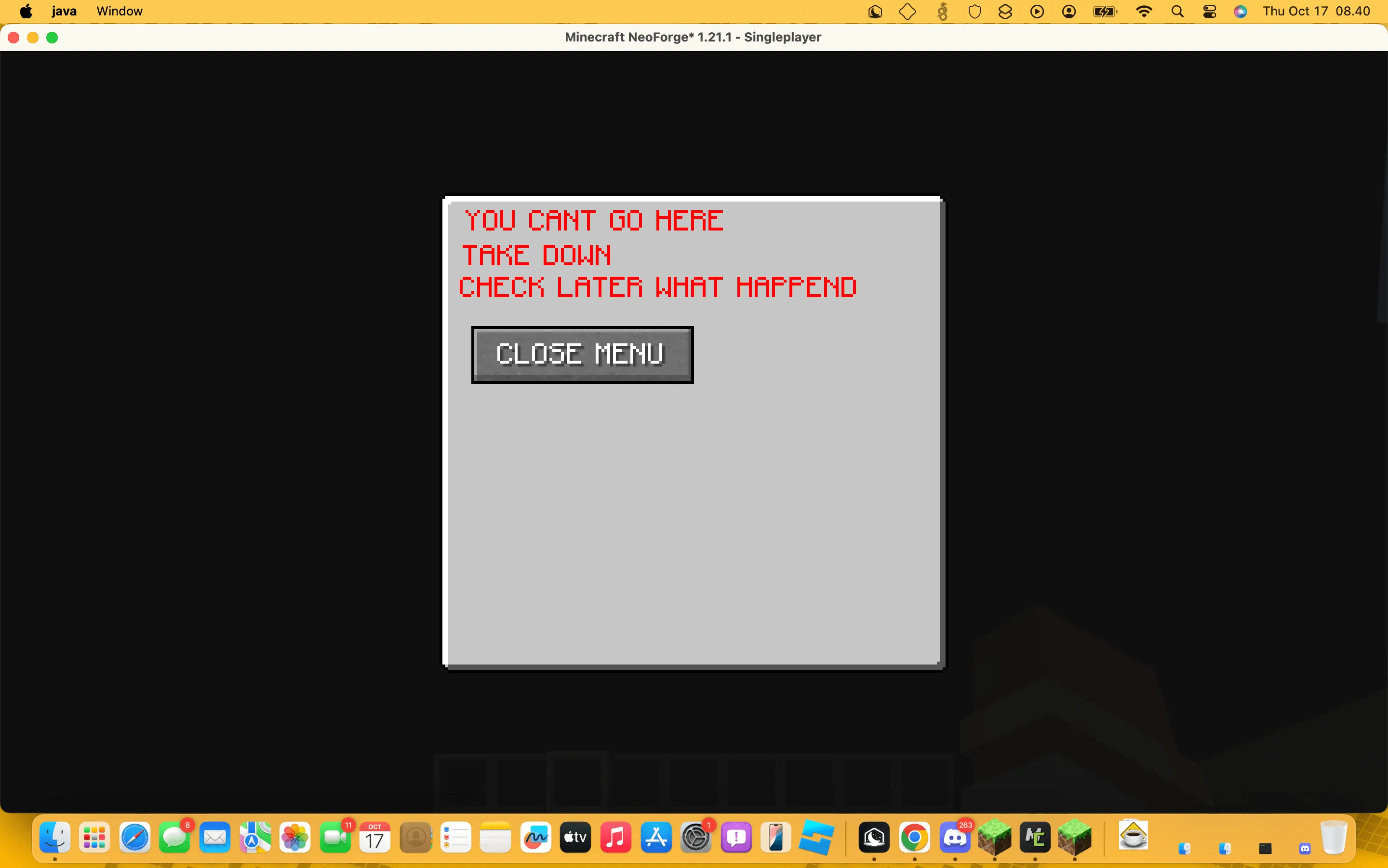 Server close path, Моды, Minecraft