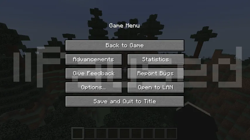 Paused, Моды, Minecraft