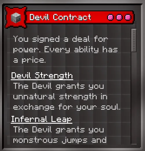 Origins: Devil Contract — скриншот 4 (Моды, Minecraft)
