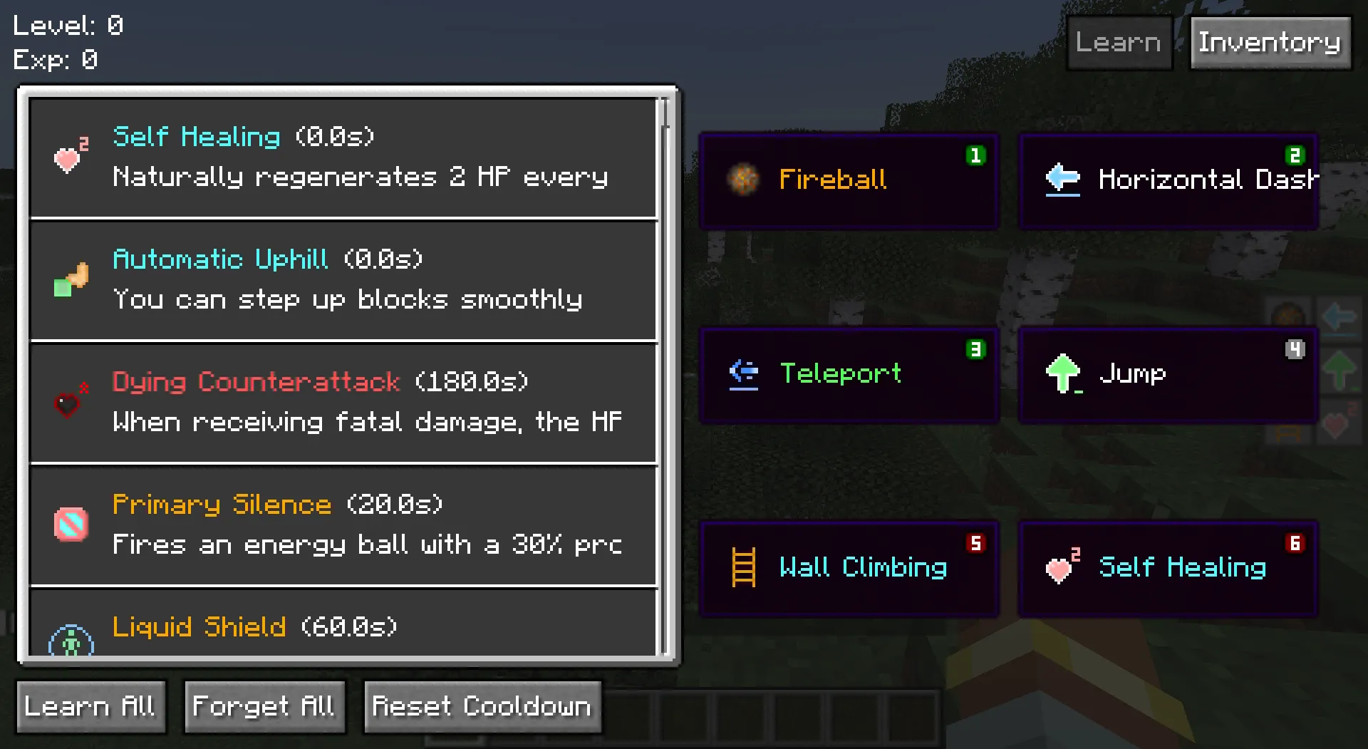 Advanced Skills — скриншот 4 (Моды, Minecraft)
